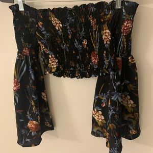 Off the shoulder crop top